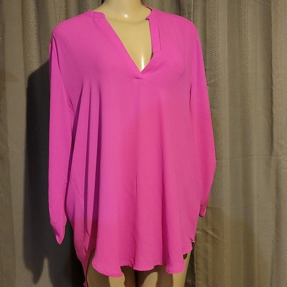 Gibson Latimer Tops - GIBSON LATIMER PINK BLOUSE